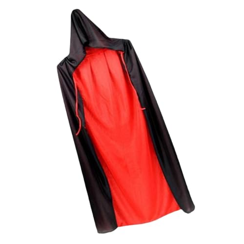 Yardenfun Halloween-umhang Kapuzenmantel Cosplay-umhang Mit Kapuze Halloween-Cosplay Langer Umhang Vampir-kostüm Unisex-Cosplay-umhang Cosplay-Party-Cape-stütze Kapuzenumhang Black Gestrick von Yardenfun