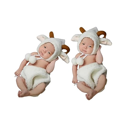 Yardenfun Kuscheliges Schaf Kostü Für Babys Fotokostü Für Neugeborene 0 6 Monate Fotografie Outfit Ideales Accessoire Für üße Erinnerungsfotos von Yardenfun