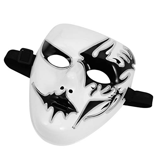 Yardenfun Dekorative Gruselige Halloween-maske Mit -beleuchtung Vollgesichtsmaske Für Maskerade Party Festival Cosplay von Yardenfun