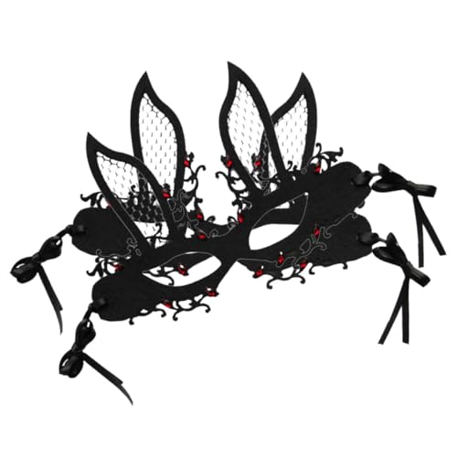 Yardenfun 2pcs Bunny Für Frauen Holeless Halb Halloween Karneval Maskerade Für Party Cosplay Dance von Yardenfun