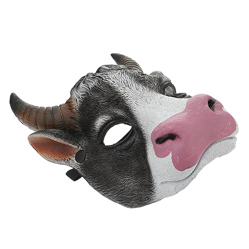 Yardenfun Ox Kopf Maske Karnevalsmaske Für Kostümparty 3D Realistische PU Kostü Maske Perfekt Für Cosplay Und Fasching Einzigartiger Party Accessoire von Yardenfun