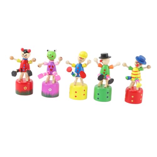 Yardenfun Pädagogisches Clown-Spielzeug Aus Holz 5-teiliges Set Tanzendes Schaukelspielzeug Für Jungen Und Mädchen Sichere Und Unterhaltsame Schreibtischdekoration Yardenfun Pädagogisches Clown-Spielzeug Aus Holz 5-teiliges Set Tanzendes Schaukelspielzeug Für Jungen Und Mädchen Sichere Und Unterhaltsame Schreibtischdekoration von Yardenfun