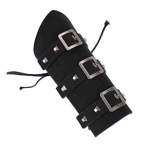 Yardenfun Punk-Stil Künstliches Leder Armband Im Freien Reiten Persönlichkeit Armwache von Yardenfun