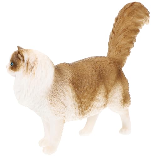 Yardenfun Puppenmodell Animal Figures Cartoon cat Modellkatze autodeko Auto Dekoration car Decor Miniatur-Tierstatue Katzendekoration Desktop-Katzenstatue Katzenspielzeug für Kinder PVC Weiß von Yardenfun