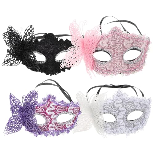 Yardenfun Schmetterlingsmasken Für Damen Cosplay Dekorative Masken Leistungsrequisiten Bequem Verstellbar von Yardenfun