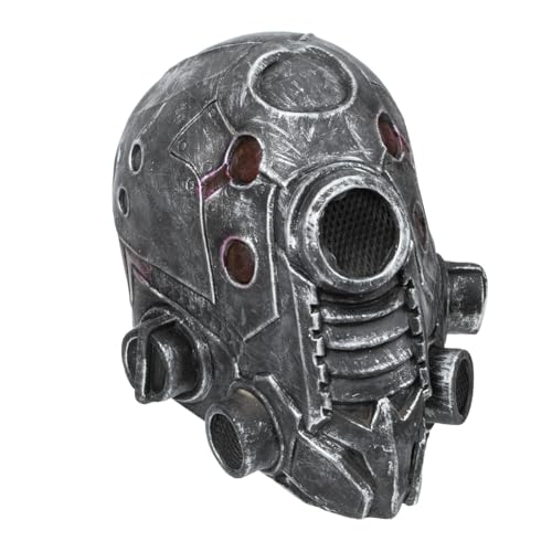 Yardenfun Roboter-kopfbedeckung Maske Im Punk-stil Halloween-party-maske Maskerade-maske Halloween Verkleiden Requisiten Steampunk-robotermasken Steampunk-kopfbedeckung Cosplay-helm Emulsion von Yardenfun