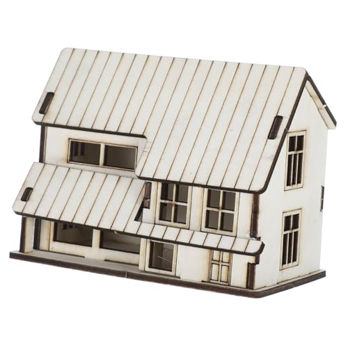 Miniaturhaus Weihnachtsbasteln Mikrohaus Haushaltsbidet Minihaus Ingwerbäckereihaus Outdoor Bausätze Holzbastelhäuser Zum Bemalen Holzhausmodell Zusammenbauhaus Puzzle Beige Yardwe von Yardwe