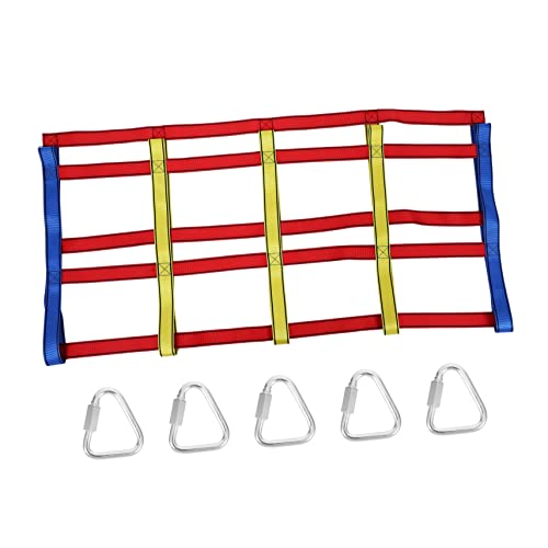 Yardwe 1 Set Kinder Kletternetz Regenbogen Kletternetz Buntes Netz Spielzeug Kinder Kletternetz Kreatives Leiter Spielzeug Kinder Kletterspielzeug Hängendes Kinderspielzeug von Yardwe