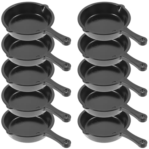 Yardwe 10 Stück Mini-bratpfannen, Dekoratives Puppenhaus-küchenzubehör, Lebendiges Miniatur-kochgeschirr zum Selbermachen Yardwe 10 Stück Mini-bratpfannen, Dekoratives Puppenhaus-küchenzubehör, Lebendiges Miniatur-kochgeschirr zum Selbermachen von Yardwe