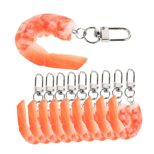Yardwe 10 Stück Realistische Garnelen Schlüsselanhänger Lebensnahe PVC Nachbildung Imitation Gegartes Essen Dekorativer Anhänger für Taschen Rucksäcke Geldbörsen Vielseitig Einsetzbar Yardwe 10 Stück Realistische Garnelen Schlüsselanhänger Lebensnahe PVC Nachbildung Imitation Gegartes Essen Dekorativer Anhänger für Taschen Rucksäcke Geldbörsen Vielseitig Einsetzbar von Yardwe