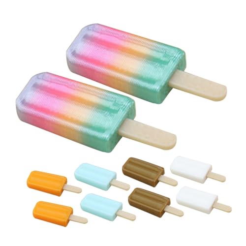 Yardwe 10 Stück Teiliges Mini-EIS-Lolly für Puppenhäuser Realistische Mehrfarbige Miniatur-Eiscreme-Dekoration Langlebige Detailgetreue für Puppenküchen und Miniaturwelten Yardwe 10 Stück Teiliges Mini-EIS-Lolly für Puppenhäuser Realistische Mehrfarbige Miniatur-Eiscreme-Dekoration Langlebige Detailgetreue für Puppenküchen und Miniaturwelten von Yardwe