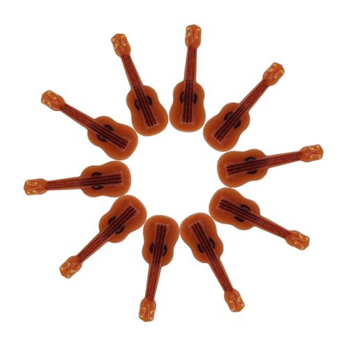 Yardwe 10 Stück Teiliges Mini Gitarrenmodell aus Resin Kreative Miniatur Gitarre Dekoratives Puppenhaus Instrument Realistisch Gestaltetes Musikinstrument für DIY Wohnaccessoires Yardwe 10 Stück Teiliges Mini Gitarrenmodell aus Resin Kreative Miniatur Gitarre Dekoratives Puppenhaus Instrument Realistisch Gestaltetes Musikinstrument für DIY Wohnaccessoires von Yardwe