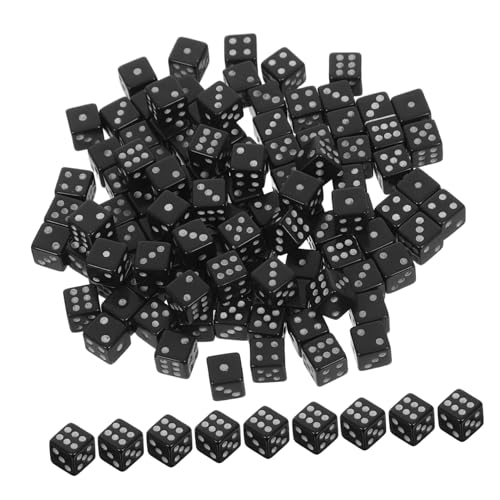 Yardwe 100 Stück Mini Schwarze Würfel Kleine Kunststoffwürfel für Brettspiele Bastelprojekte und Partyspiele Tragbare Miniwürfel mit Lesbaren Punkten für Spielaktivitäten Yardwe 100 Stück Mini Schwarze Würfel Kleine Kunststoffwürfel für Brettspiele Bastelprojekte und Partyspiele Tragbare Miniwürfel mit Lesbaren Punkten für Spielaktivitäten von Yardwe