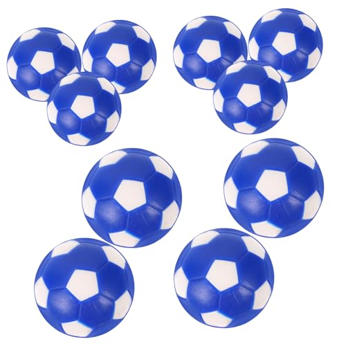 Yardwe 10St Tischfußball Mini-Tischkicker Fußballbälle Tischfussball Fußball für Erwachsene Kickerball Mini Fußball Ersatz Zubehör für Tischspiele Tischspiel Fußbälle PVC Blue von Yardwe