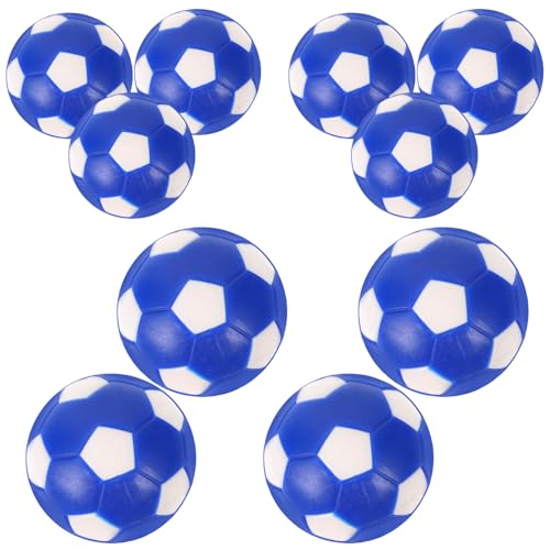 Yardwe 10St Tischfußball Tischfussball Fußballbälle Mini-Tischkicker Zubehör für Fußballspiele Fußball Ball Tischspielbälle Desktop-Fußballzubehör Tischspiel Fußbälle PVC Blue von Yardwe