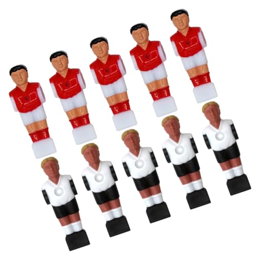 Yardwe 10st Tischfußballspieler Fußballspielzeug Kickertischteile Fußball-actionfiguren Spielzeug Kicker Männer Ersatz Tischfußballbälle Fußballmaschinenspieler Kickerfigur Plastik von Yardwe