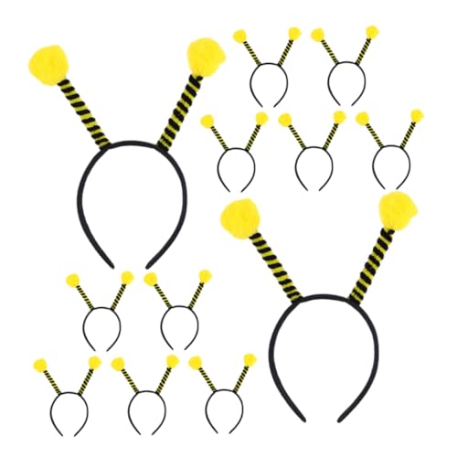Yardwe 12 Stück Teiliges Bienenstirnband mit Weichen Pompoms Süße Insektenfühler Haarreife für Kreatives Kostümzubehör für Rollenspiele und Mottopartys Geeignet für Mädchen und Yardwe 12 Stück Teiliges Bienenstirnband mit Weichen Pompoms Süße Insektenfühler Haarreife für Kreatives Kostümzubehör für Rollenspiele und Mottopartys Geeignet für Mädchen und von Yardwe
