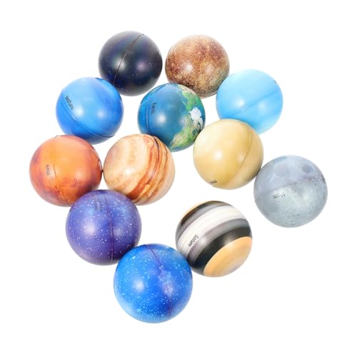 Yardwe 12 Stück Teiliges Planetenform Weiche Pu Material Decompressionsspielzeug für Stressabbauender Springball Pädagogisches Weltraumspielzeug für Frühe Yardwe 12 Stück Teiliges Planetenform Weiche Pu Material Decompressionsspielzeug für Stressabbauender Springball Pädagogisches Weltraumspielzeug für Frühe von Yardwe