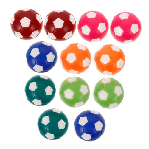 Yardwe 12St Mini-Fußballmaschine Tischfußball Kugeln Tischfußball Zubehör Tischfußball Ballset Tischfußball Ball Sortiment Kickertisch Fußballtisch Umweltfreundlicher Kunststoff von Yardwe