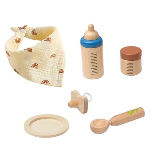 Yardwe 1Satz Holz Fütterungsset Für Rollenspiele Mit Milchflasche Zubehör Fantasievolles Für Entwickelt Soziale Fähigkeiten Und Kreativität Der Spielküche Yardwe 1Satz Holz Fütterungsset Für Rollenspiele Mit Milchflasche Zubehör Fantasievolles Für Entwickelt Soziale Fähigkeiten Und Kreativität Der Spielküche von Yardwe