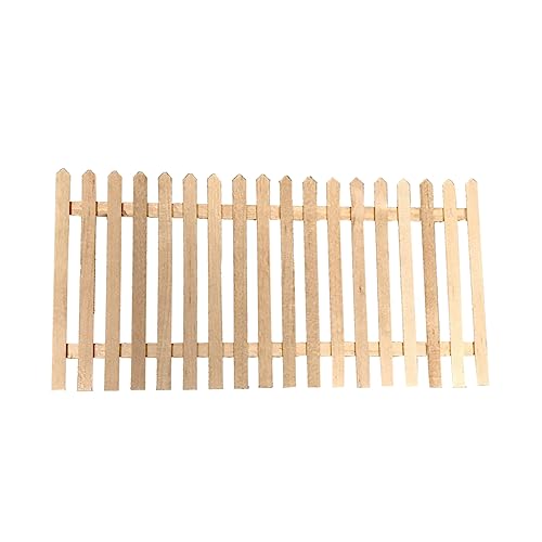 Yardwe 1Stk Mini-Hausschiene holzpalisaden fee gartendeko Miniature Garden Fence Miniature Garden Accessory zubehör Mini Hauszaun Miniaturzaun Minizaun Bambus von Yardwe