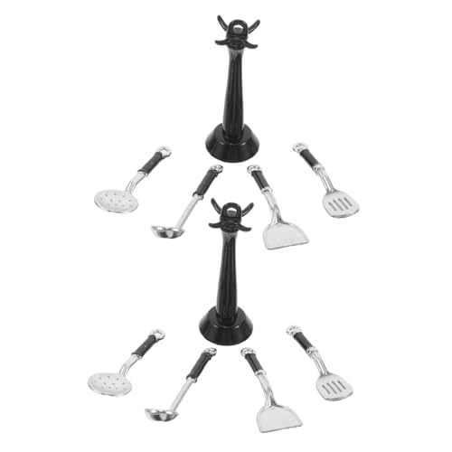 Yardwe 2 Sätze Miniatur Küchenutensilien aus Langlebiger Legierung Realistische Puppenhaus Kochzubehör mit Pfannenwender Löffel Schöpflöffel und Sieb für Kreatives Rollenspiel und Yardwe 2 Sätze Miniatur Küchenutensilien aus Langlebiger Legierung Realistische Puppenhaus Kochzubehör mit Pfannenwender Löffel Schöpflöffel und Sieb für Kreatives Rollenspiel und von Yardwe