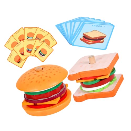 Yardwe 2 Sätze Teiliges Holzspielzeug Burger und Sandwich Pädagogisches Vorschulspielzeug Feinmotorik und Hand Auge Koordination Robustes Rollenspiel für Haus Yardwe 2 Sätze Teiliges Holzspielzeug Burger und Sandwich Pädagogisches Vorschulspielzeug Feinmotorik und Hand Auge Koordination Robustes Rollenspiel für Haus von Yardwe