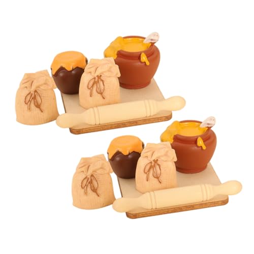 Yardwe 2 Satz Miniatur Backspielzeug für Detailgetreuem Nudelholz Honigglas und Mehltüte Puppenhaus Küchenzubehör Leicht und Kompakt für Kreatives Basteln und Foto-Requisiten Yardwe 2 Satz Miniatur Backspielzeug für Detailgetreuem Nudelholz Honigglas und Mehltüte Puppenhaus Küchenzubehör Leicht und Kompakt für Kreatives Basteln und Foto-Requisiten von Yardwe
