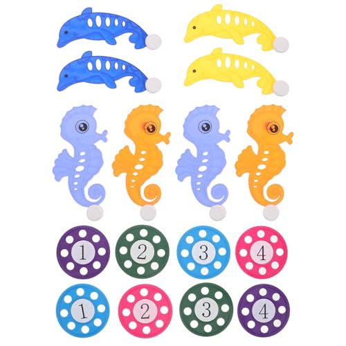 Yardwe 2 Sets Tauchscheiben-Spielzeug – Spritzwasser-Flugscheiben-Spielzeug mit Nummer – Seepferdchen- und Delfin-Pool-Tauchspiel für Kinder, Unterhaltung und Spaß im Schwimmbad Yardwe 2 Sets Tauchscheiben-Spielzeug – Spritzwasser-Flugscheiben-Spielzeug mit Nummer – Seepferdchen- und Delfin-Pool-Tauchspiel für Kinder, Unterhaltung und Spaß im Schwimmbad von Yardwe