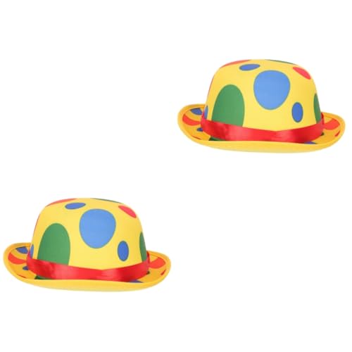 Yardwe 2 Stück Clown Hut Halloween Kostüm Zylinderhut Bühnenrequisit Langlebig Sicher Kreatives Clown Zubehör für Erwachsene und Party Cosplay Yardwe 2 Stück Clown Hut Halloween Kostüm Zylinderhut Bühnenrequisit Langlebig Sicher Kreatives Clown Zubehör für Erwachsene und Party Cosplay von Yardwe
