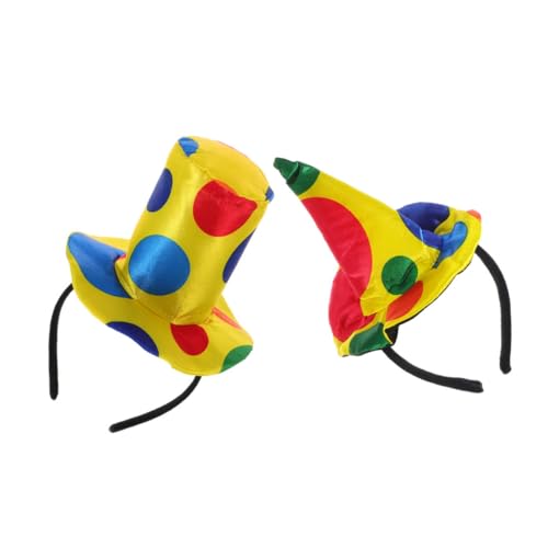 Yardwe 2 Stück Dekorativer Clown Haarreif Teilig Angenehm Karneval Fasching Party Haarband für Damen Festliche Kopfbedeckung Yardwe 2 Stück Dekorativer Clown Haarreif Teilig Angenehm Karneval Fasching Party Haarband für Damen Festliche Kopfbedeckung von Yardwe