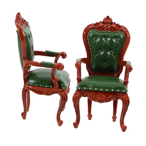 Yardwe 2 Stück Maßstab Miniatur Retro Wohnzimmer Möbel Dekoration Handgefertigte Holzarmlehnenstühle für Kreative Puppenhausgestaltung und Fantasievolles Spiel Yardwe 2 Stück Maßstab Miniatur Retro Wohnzimmer Möbel Dekoration Handgefertigte Holzarmlehnenstühle für Kreative Puppenhausgestaltung und Fantasievolles Spiel von Yardwe