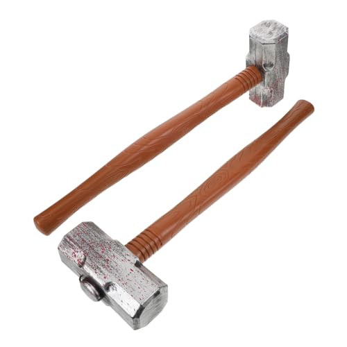 Yardwe 2 Stück Realistische Cosplay Hämmer aus Kunststoff für realistische Optik Leicht Ergonomisch Sicher mit Abgerundeten Kanten für Halloween-Partys und Rollenspiele Yardwe 2 Stück Realistische Cosplay Hämmer aus Kunststoff für realistische Optik Leicht Ergonomisch Sicher mit Abgerundeten Kanten für Halloween-Partys und Rollenspiele von Yardwe