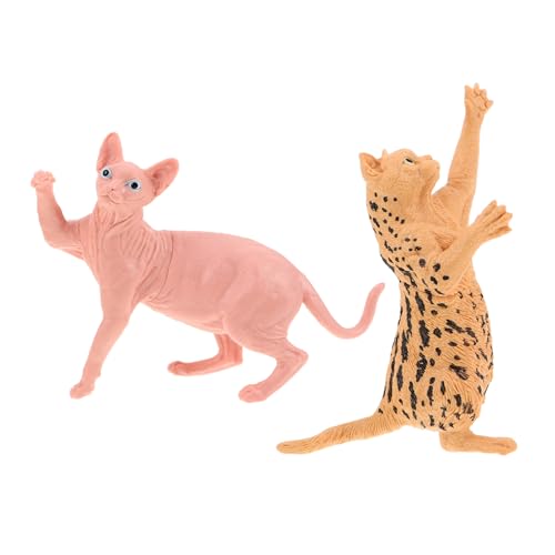 Yardwe 2 Stück Simulierte Haarlose Katzenspielzeuge Katzenfigur Katzen-actionfiguren Realistische Katzendekoration Simulationstierspielzeug Tiermodell Aus Kunststoff Modellkatze Plastik Yardwe 2 Stück Simulierte Haarlose Katzenspielzeuge Katzenfigur Katzen-actionfiguren Realistische Katzendekoration Simulationstierspielzeug Tiermodell Aus Kunststoff Modellkatze Plastik von Yardwe