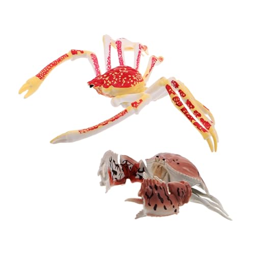 Yardwe 2 Stück Teiliges Krabben Realistische Kunststoff-krabbenfiguren für Spielerische Frühförderung und Kreative Meeres-tierdekoration für Lern Partyumgebung Yardwe 2 Stück Teiliges Krabben Realistische Kunststoff-krabbenfiguren für Spielerische Frühförderung und Kreative Meeres-tierdekoration für Lern Partyumgebung von Yardwe