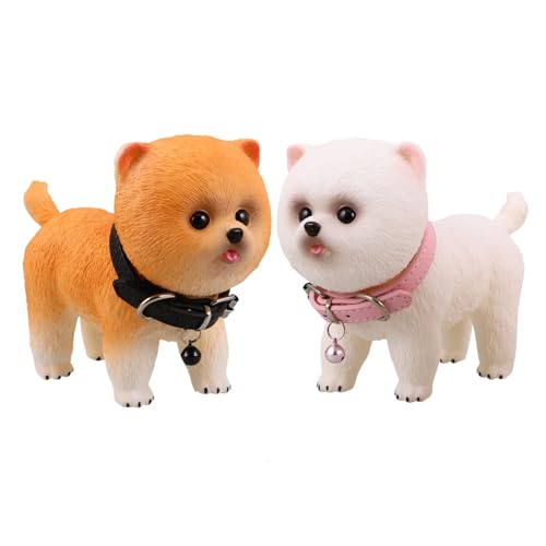 Yardwe 2 Stück Teiliges Vinyl Hundestatue Realistische Pomeranian Welpen Figuren Weiches Vinylmaterial Detailgetreue Simulation Vielseitig als Wohn Bürodekoration Pflegeleicht ohne Yardwe 2 Stück Teiliges Vinyl Hundestatue Realistische Pomeranian Welpen Figuren Weiches Vinylmaterial Detailgetreue Simulation Vielseitig als Wohn Bürodekoration Pflegeleicht ohne von Yardwe
