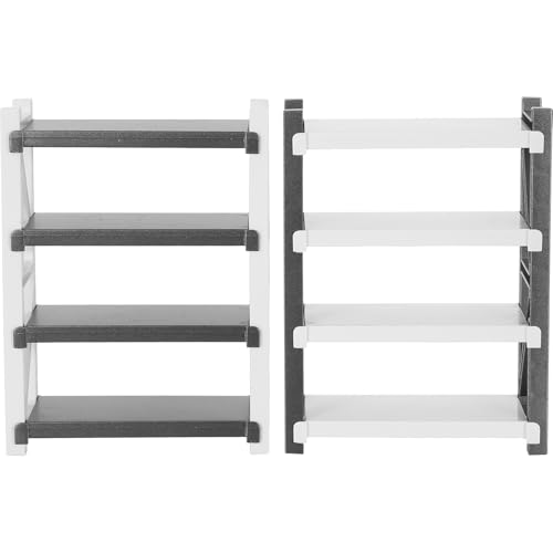 Yardwe 2 stücke Miniatur Puppenhaus Bücherregal Kunststoff Schrank Bücherregal 4 Schichten Lagerung Rack Mini Lager Regale Modell Für Micro Möbel Zubehör Yardwe 2 stücke Miniatur Puppenhaus Bücherregal Kunststoff Schrank Bücherregal 4 Schichten Lagerung Rack Mini Lager Regale Modell Für Micro Möbel Zubehör von Yardwe