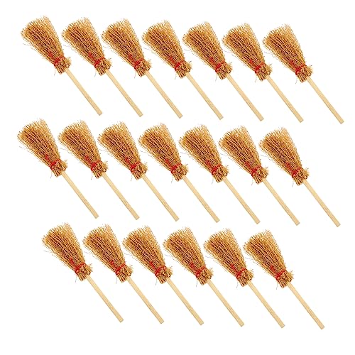 Yardwe 20 Stück Teiliges Miniatur Puppenhaus Besen aus Hochwertigem Holz Dekorative Halloween und Leicht und Bruchsicher für Wohnzimmer Schlafzimmer Spielzimmer und Puppenhaus Accessoires Yardwe 20 Stück Teiliges Miniatur Puppenhaus Besen aus Hochwertigem Holz Dekorative Halloween und Leicht und Bruchsicher für Wohnzimmer Schlafzimmer Spielzimmer und Puppenhaus Accessoires von Yardwe