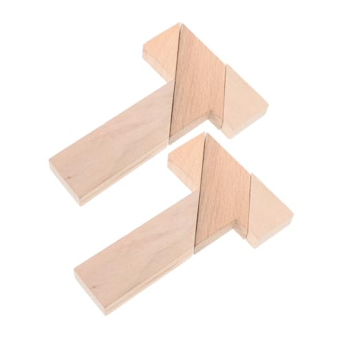 Yardwe 2Stücke Förmiges Holzpuzzle Lernspielzeug für Fördert Kognitive Fähigkeiten und Mathematik Eltern Junge Mädchen für Kreative Denkaufgaben Yardwe 2Stücke Förmiges Holzpuzzle Lernspielzeug für Fördert Kognitive Fähigkeiten und Mathematik Eltern Junge Mädchen für Kreative Denkaufgaben von Yardwe