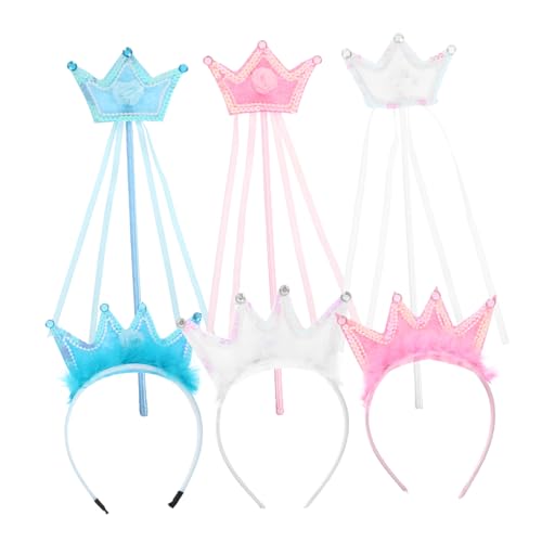 Yardwe 3 Sätze Prinzessin Krone und Zauberstab Leichtes Komfortables Kostümzubehör für Kleine Mädchen Passend für Geburtstagsfeiern Halloween Weihnachten und Rollenspiele Yardwe 3 Sätze Prinzessin Krone und Zauberstab Leichtes Komfortables Kostümzubehör für Kleine Mädchen Passend für Geburtstagsfeiern Halloween Weihnachten und Rollenspiele von Yardwe