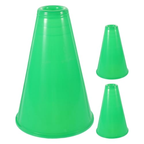 Yardwe 3 Stück Kunststoff Cheer Megaphone Krachmacher Spielzeug Cheerleading Kleines Megaphon Direktor Requisite Hörhorn für Sportspiele Outdoor-Aktivitäten Grün Yardwe 3 Stück Kunststoff Cheer Megaphone Krachmacher Spielzeug Cheerleading Kleines Megaphon Direktor Requisite Hörhorn für Sportspiele Outdoor-Aktivitäten Grün von Yardwe