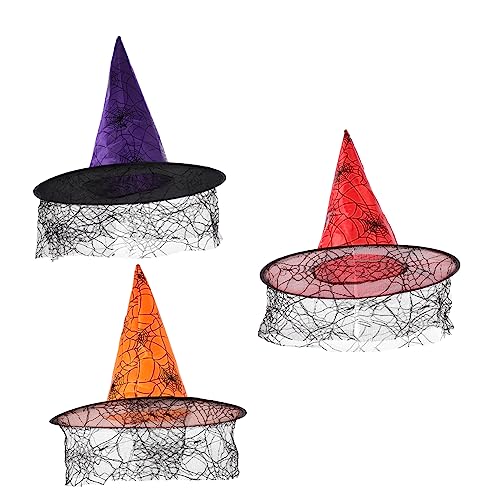Yardwe 3 Stück Teiliges Halloween Hexenhut mit Spinnennetz Design Leichter Netzstoff Hexenhut Praktische Party und Bühnenrequisite für Kostüm Karneval Maskerade und Festveranstaltungen Yardwe 3 Stück Teiliges Halloween Hexenhut mit Spinnennetz Design Leichter Netzstoff Hexenhut Praktische Party und Bühnenrequisite für Kostüm Karneval Maskerade und Festveranstaltungen von Yardwe
