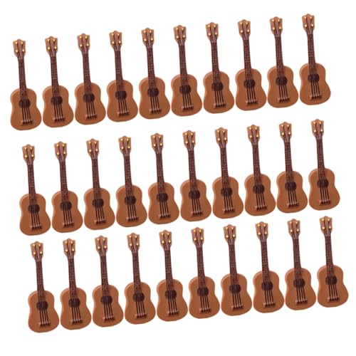 Yardwe 30 Stück Miniatur Gitarren Ornament Realistische Kleine Gitarre für Puppenhaus und Bürodekoration für Musikliebhaber Wartungsfrei und Langlebig Yardwe 30 Stück Miniatur Gitarren Ornament Realistische Kleine Gitarre für Puppenhaus und Bürodekoration für Musikliebhaber Wartungsfrei und Langlebig von Yardwe