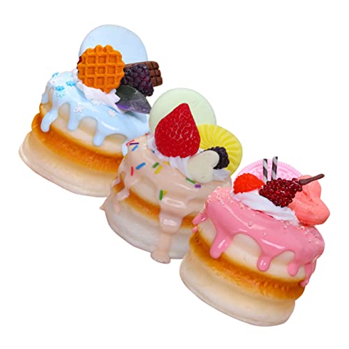 Yardwe 3Stücke Künstlicher Kuchen Teiliges Realistisches Dessert Modell Für Dekoration Fotografie Und Festlichkeiten Hochwertiges Stabiles Material Für Restaurants Yardwe 3Stücke Künstlicher Kuchen Teiliges Realistisches Dessert Modell Für Dekoration Fotografie Und Festlichkeiten Hochwertiges Stabiles Material Für Restaurants von Yardwe