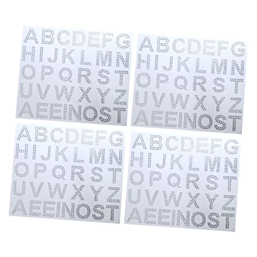 Yardwe 4 Blätter Strass Buchstaben Aufkleber Selbstklebend Glitzernde Buchstaben Sticker für DIY Kleidung Taschen Dekoration Delicate Multifunktional Einfach zu Verwenden Yardwe 4 Blätter Strass Buchstaben Aufkleber Selbstklebend Glitzernde Buchstaben Sticker für DIY Kleidung Taschen Dekoration Delicate Multifunktional Einfach zu Verwenden von Yardwe