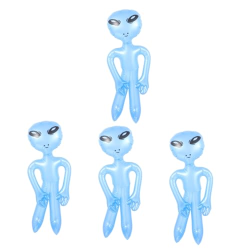 Yardwe 4 Stück Alien-ballon Hai-ballon Auto Girlande Maschine Peeper Bausatz Dinosaurier Party Im Freien Blase Riese Außerirdische Gefälscht Alien-bühne Ebene Blue Pvc von Yardwe