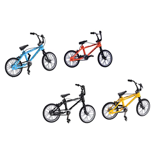 Yardwe 4 Stück Finger Bikes Mini Mountainbikes aus Aluminiumlegierung und Kunststoff Stressabbauendes Finger Sportspielzeug in Gelb Blau Schwarz Orange Praktische Mini Deko und Yardwe 4 Stück Finger Bikes Mini Mountainbikes aus Aluminiumlegierung und Kunststoff Stressabbauendes Finger Sportspielzeug in Gelb Blau Schwarz Orange Praktische Mini Deko und von Yardwe