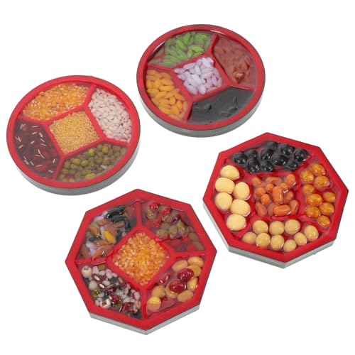 Yardwe 4 Stück realistische Miniatur-Lebensmittelfiguren, Tablett mit künstlichem Reis und Bohnen, Miniatur-Spielzeug, Lebensmittel, Puppenhaus, Küche, Ladendekoration Yardwe 4 Stück realistische Miniatur-Lebensmittelfiguren, Tablett mit künstlichem Reis und Bohnen, Miniatur-Spielzeug, Lebensmittel, Puppenhaus, Küche, Ladendekoration von Yardwe