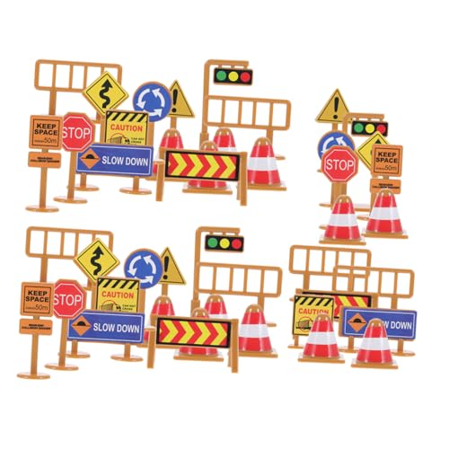 Yardwe 45 Stück Teiliges Mini-verkehrszeichen Realistische Verkehrszeichen aus Robustem Kunststoff Handliche Lernspielzeuge zur Motorischer Fähigkeiten Tragbar für Zuhause und Unterwegs Yardwe 45 Stück Teiliges Mini-verkehrszeichen Realistische Verkehrszeichen aus Robustem Kunststoff Handliche Lernspielzeuge zur Motorischer Fähigkeiten Tragbar für Zuhause und Unterwegs von Yardwe