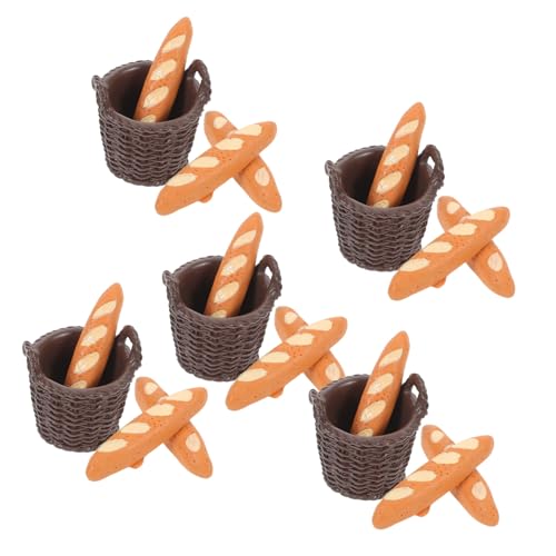 Yardwe 5 Satz Teiliges Miniatur-brotkorb Realistischen Französischen Baguette-Modellen Leichte Puppenhaus-deko Detailgetreue Mini-bäckerei-Accessoires für Küchen-Dekoration und Fotografie Yardwe 5 Satz Teiliges Miniatur-brotkorb Realistischen Französischen Baguette-Modellen Leichte Puppenhaus-deko Detailgetreue Mini-bäckerei-Accessoires für Küchen-Dekoration und Fotografie von Yardwe
